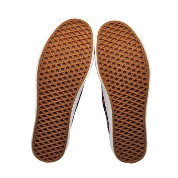 Vans Shoes Mens 12 Old Skool Black Suede Pink Leopard Cheetah Suede Low Tops - Picture 13 of 13